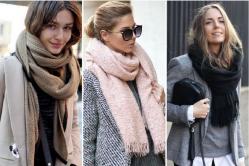 Как завязывать шарф на пальто: разные виды узлов Как завязать круговой шарф на пальто